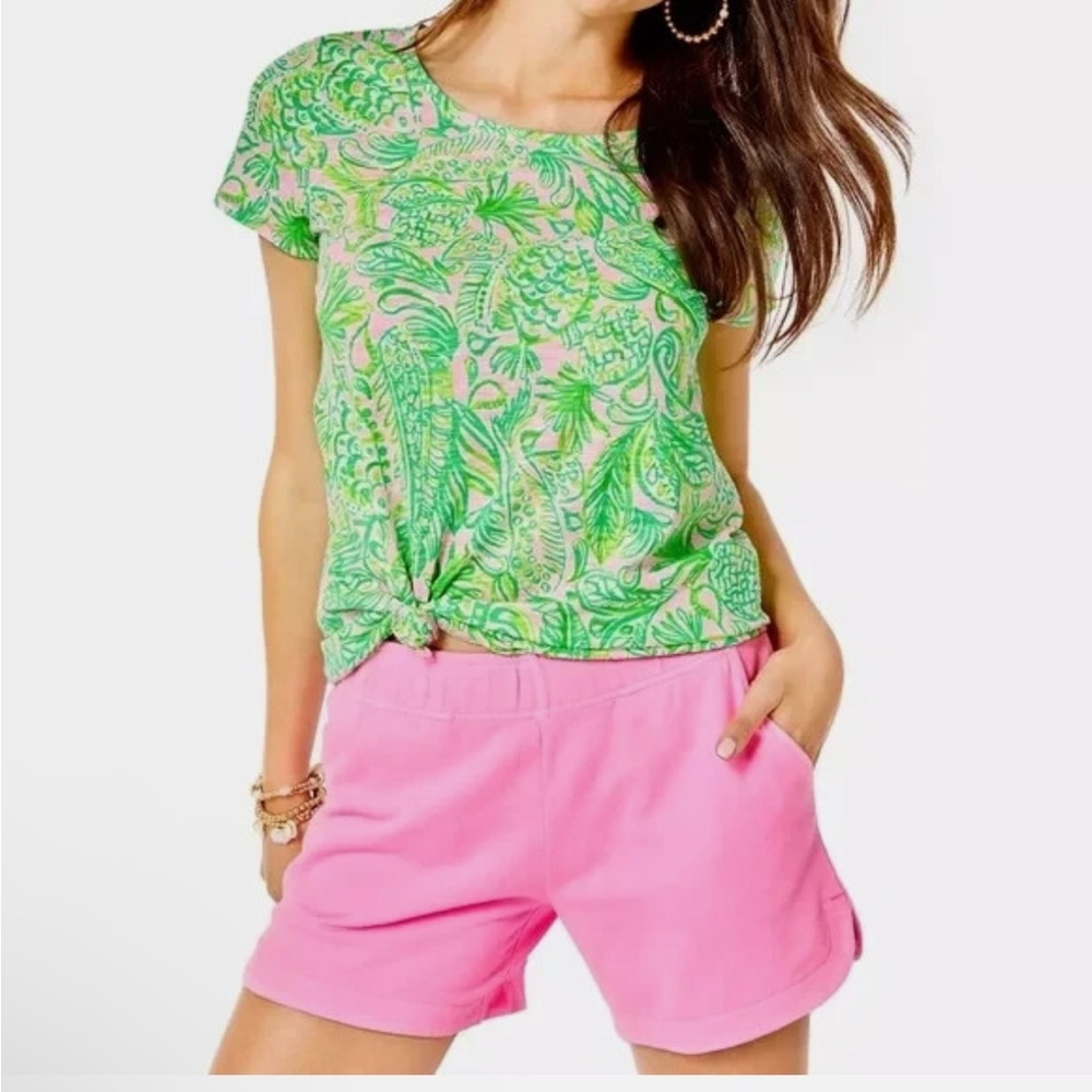 Lilly Pulitzer Etta Scoop Neck in Mandevilla Baby Fins and Flippers XXL